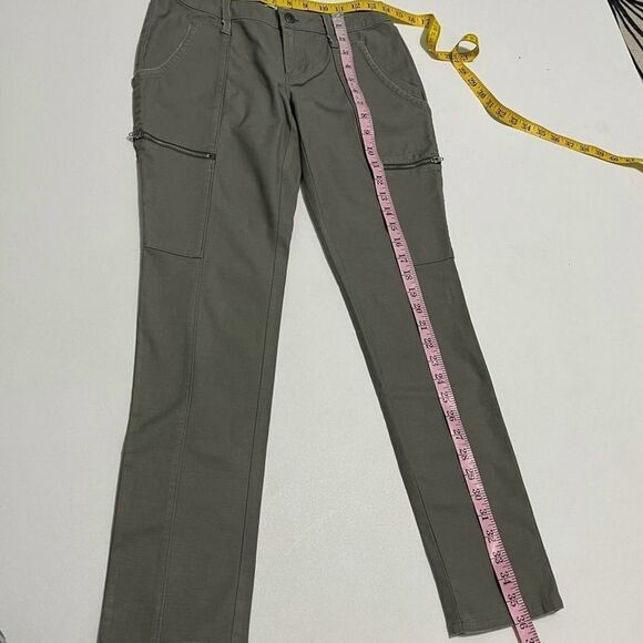 Joie Park Skinny Zippered Utility Pants Green 0 - Picture 12 of 16